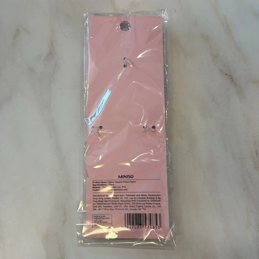 Miniso Beaded Phone Charm! NWT
